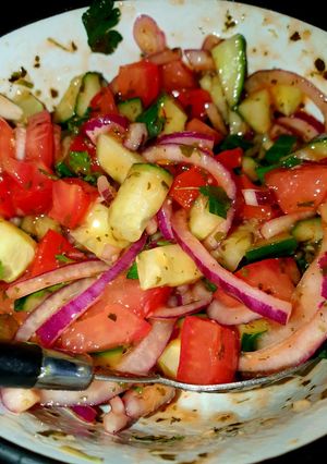 A picture of Spicey salad.