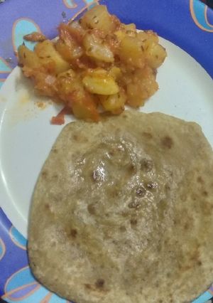 A picture of Jeera Aloo.