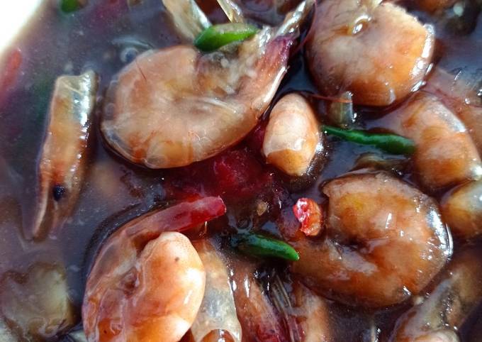 Udang saori saus tiram praktis