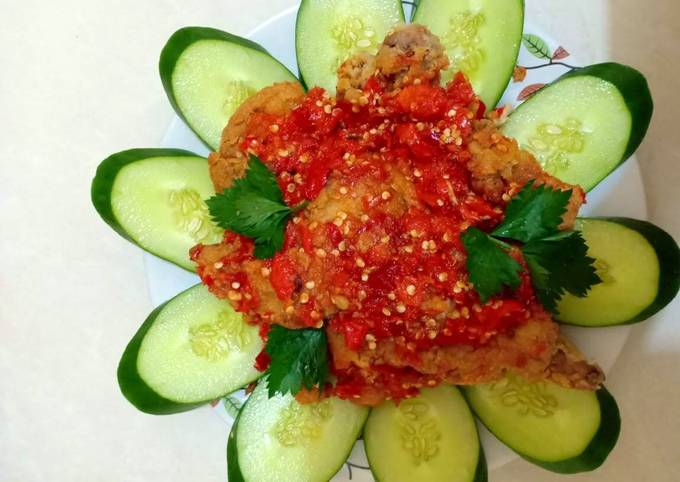 Ayam Geprek Crispy Sambal Bawang