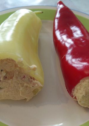 Krémsajttal töltött paprika recept fotója