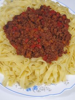 عکسی از دستور تالیاتل با سس راگو