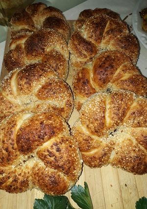 صورة لوصفة خبز الاسميت التركي