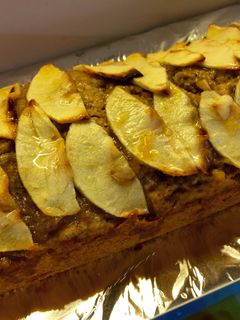Una foto de Bizcocho vegano de manzana