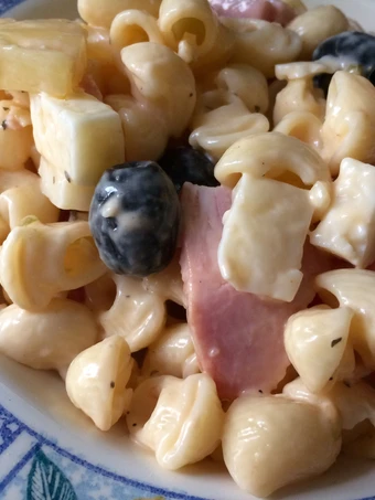 Pasos sencillos para Hacer Ensalada de pasta con lacón  que Delicioso