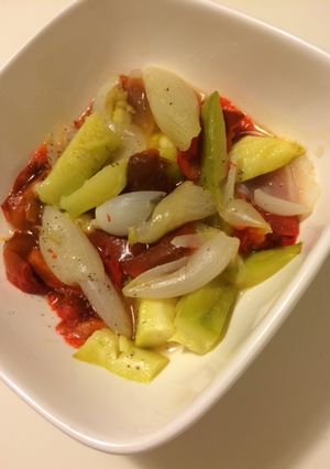 Una foto de Verduras asadas rápidas de guarnición