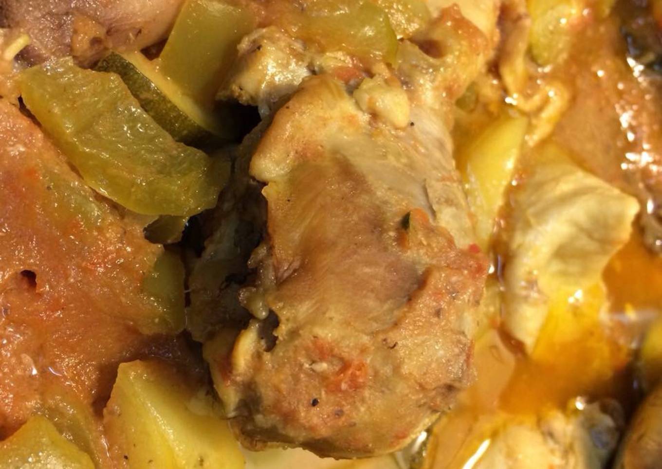 Guisado de pollo invernal