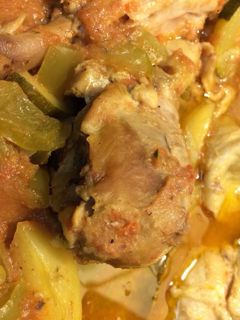 Una foto de Guisado de pollo invernal