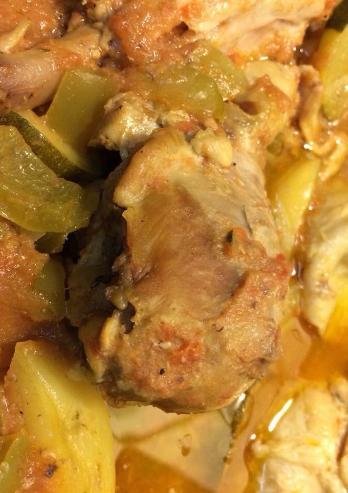 Una foto de Guisado de pollo invernal