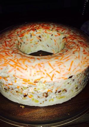 Una foto de Gelatina cremosa de zanahoria