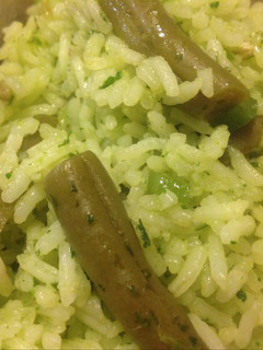 Una foto de Arroz al cilantro
