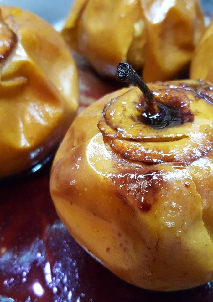 Una foto de Manzanas asadas al horno
