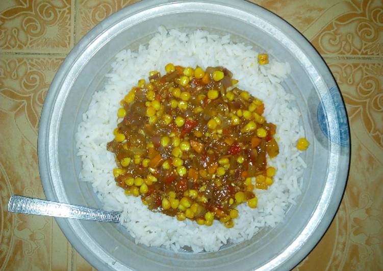 Recipe of Award-winning Rice with sweetcorn stew