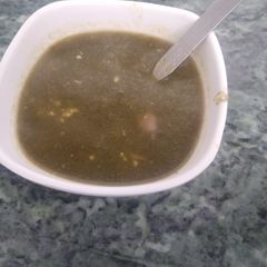 A picture of Spinach soup.