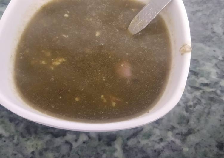 Recipe of Homemade Spinach soup