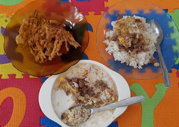 MPASI 12M+ Enoki Crispy, Ayam Telor Ceplok Masak Kecap