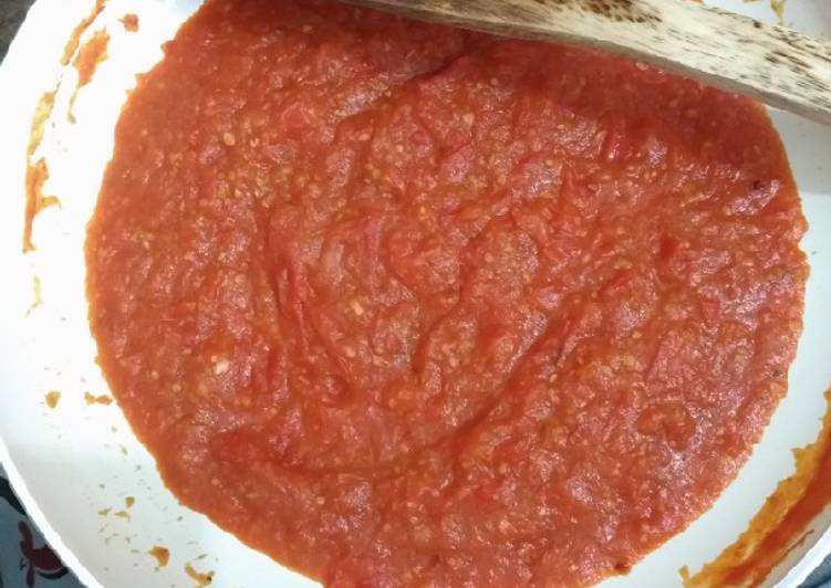Resep Saus Tomat untuk pizza dan pasta #3 Enak dan Antiribet