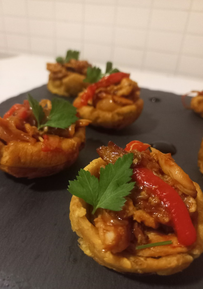Una foto de Tostones rellenos 🍌