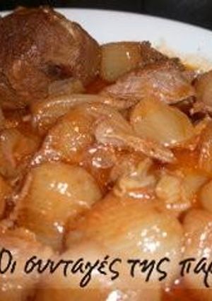 A picture of Wild boar stifado.