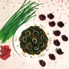 A picture of Cabbage Manchurian.