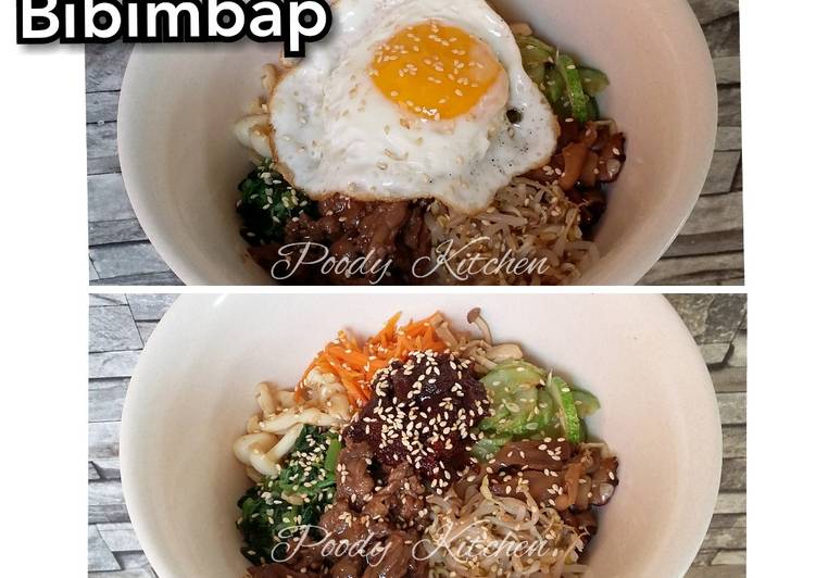 Resep Bibimbap (Nasi Campur Korea), Enak