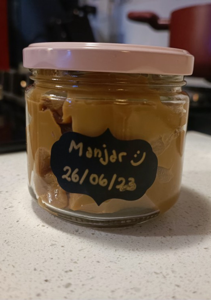 Una foto de Manjar de leche condensada