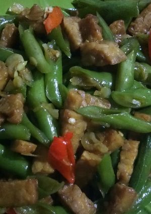 Foto resep Tumis buncis tempe pedas