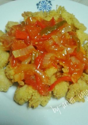 Foto resep Ayam goreng tepung sos asam manis #bikinramadanberkesan
