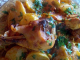 بطاطا كوشة محمرة ومجمرة