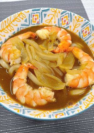 超濃郁蝦味咖喱湯烏冬 的食譜成品照片