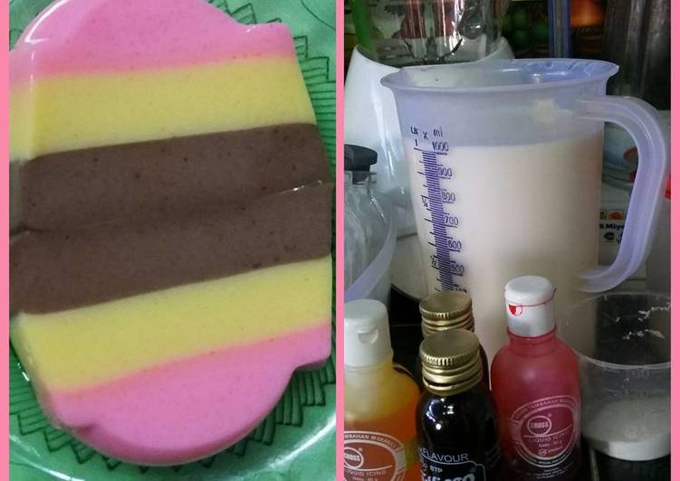  Resep Puding susu pelangi  oleh Ridha Firmansyah Cookpad