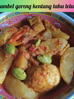 Foto resep *sambel goreng kentang tahu telur*
