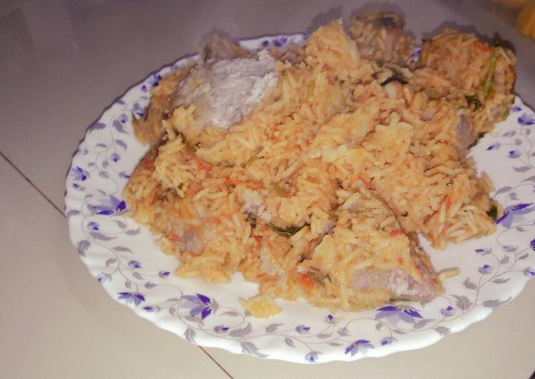 Fried taro/potatoes rice#mycreativearrowrootrecipecontest#