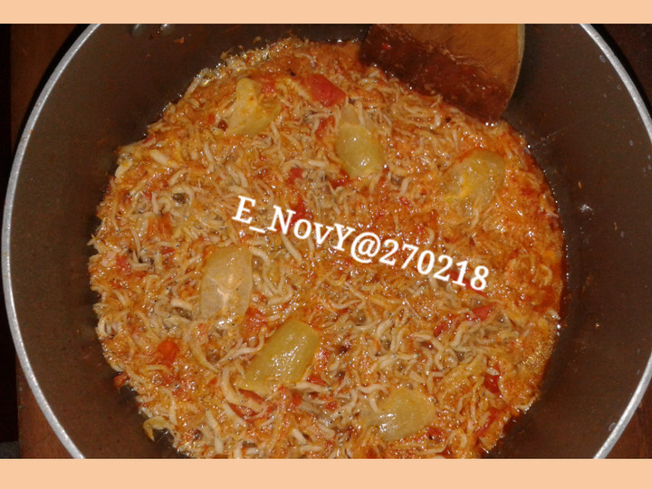 Resep Teri nasi bumbu rujak blimbing wuluh Anti Gagal