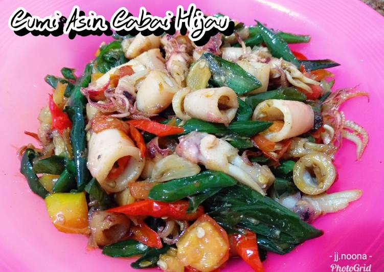 Resep Cumi Asin Cabai Hijau, Bisa Manjain Lidah