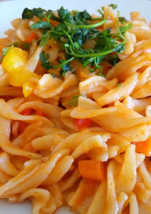 A picture of Vegetable Stir Fry Pasta.