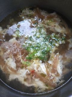 榨菜肉絲蛋花湯 的食譜成品照片
