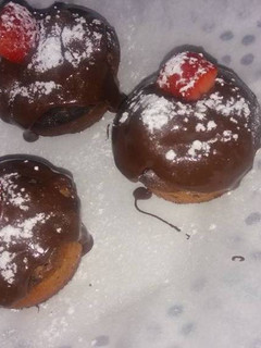 Una foto de Muffins de chocolate y vainilla