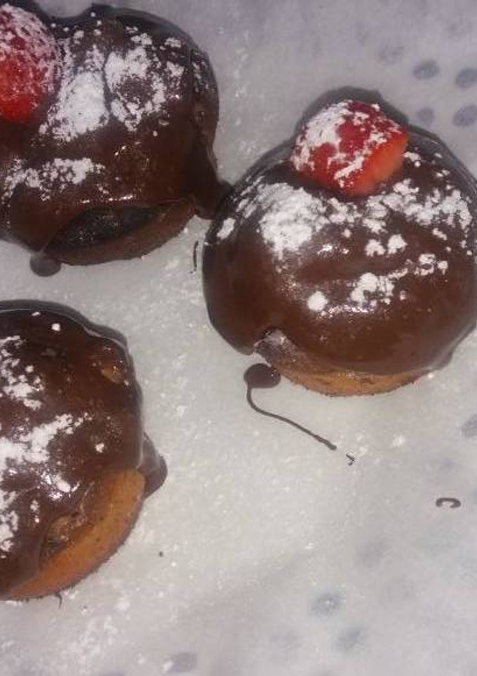 Una foto de Muffins de chocolate y vainilla