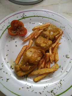 Una foto de Solomillo encebollado