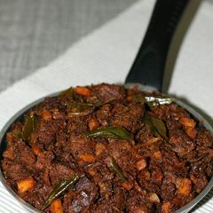 A picture of Beef Ularthiyathu.