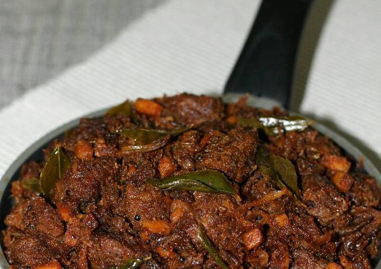 Simple Way to Prepare Homemade Beef Ularthiyathu