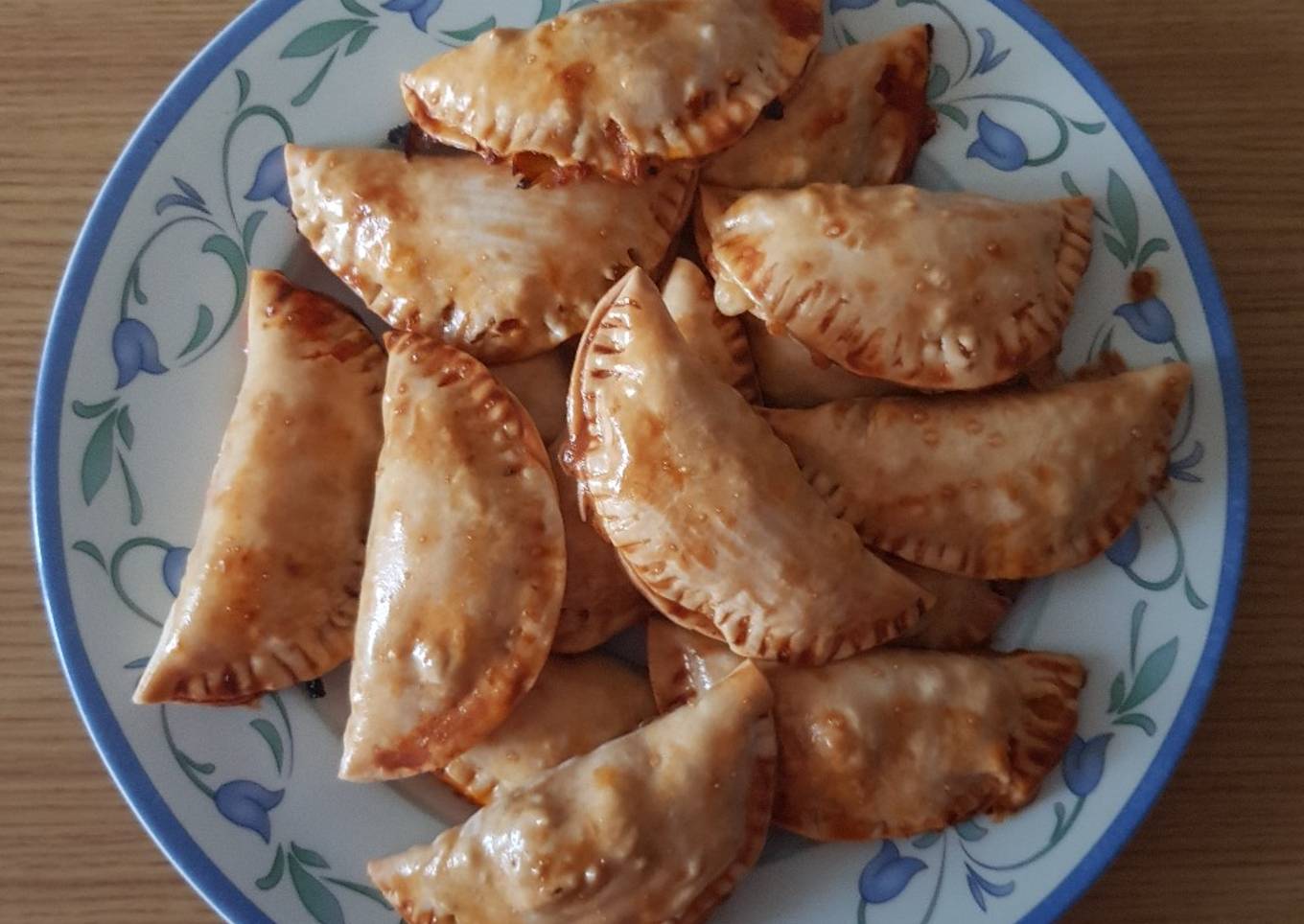 Empanadillas al horno de pollo