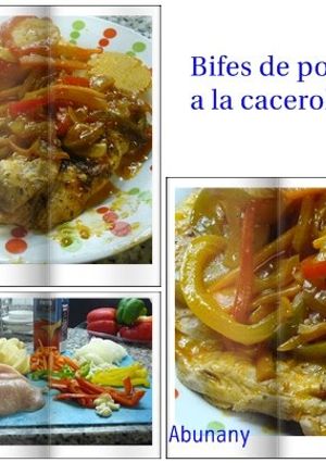 Una foto de Bifes de polllo a la cacerola