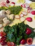 Monkfish, Pesto, and Cherries
