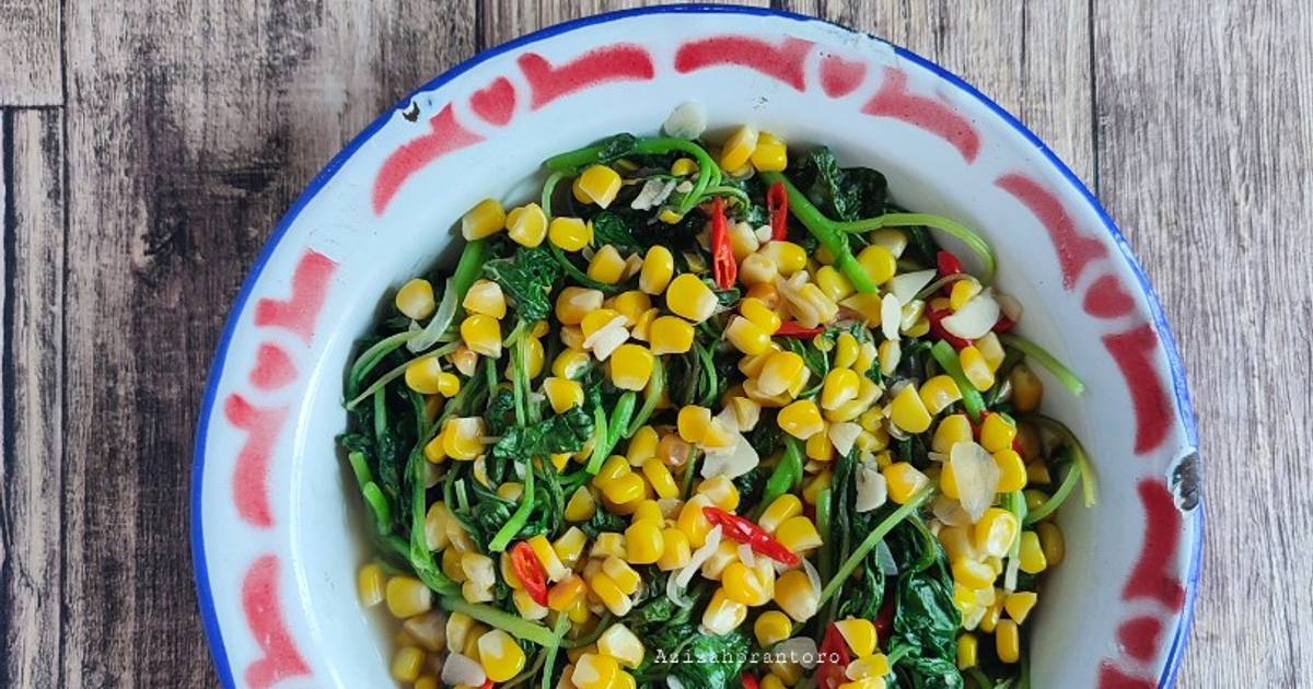 Resep Tumis Bayam Jagung Rasanya Maknyus