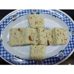 A picture of Paneer burfi (kalakand).