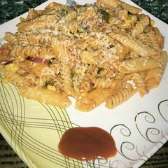 A picture of Corn pasta.