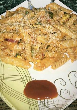 A picture of Corn pasta.