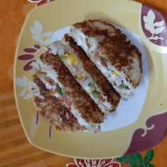 A picture of Pizza sandwich.